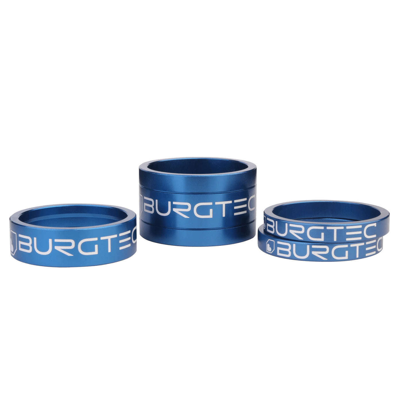 Burgtec Stem Spacer Kit, Deep Blue, 4/Count-0