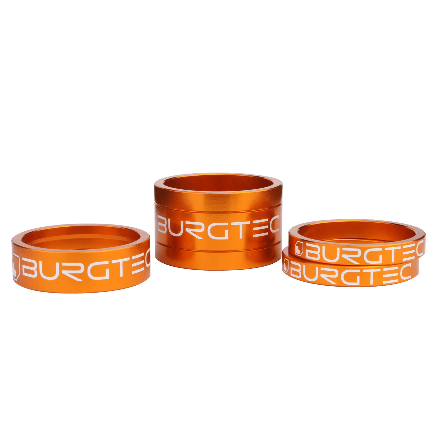 Burgtec Stem Spacer Kit, Iron Bro Orange, 4/Count-0