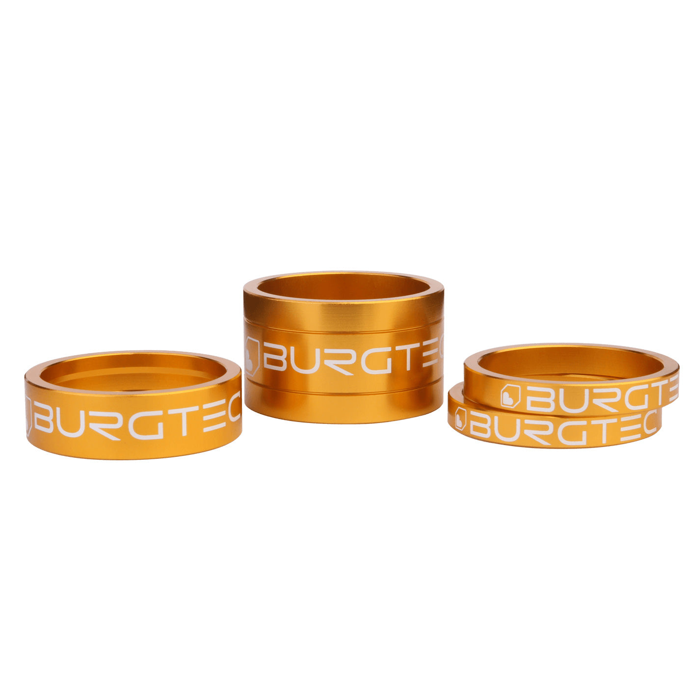 Burgtec Stem Spacer Kit, Bullion Gold, 4/Count-0