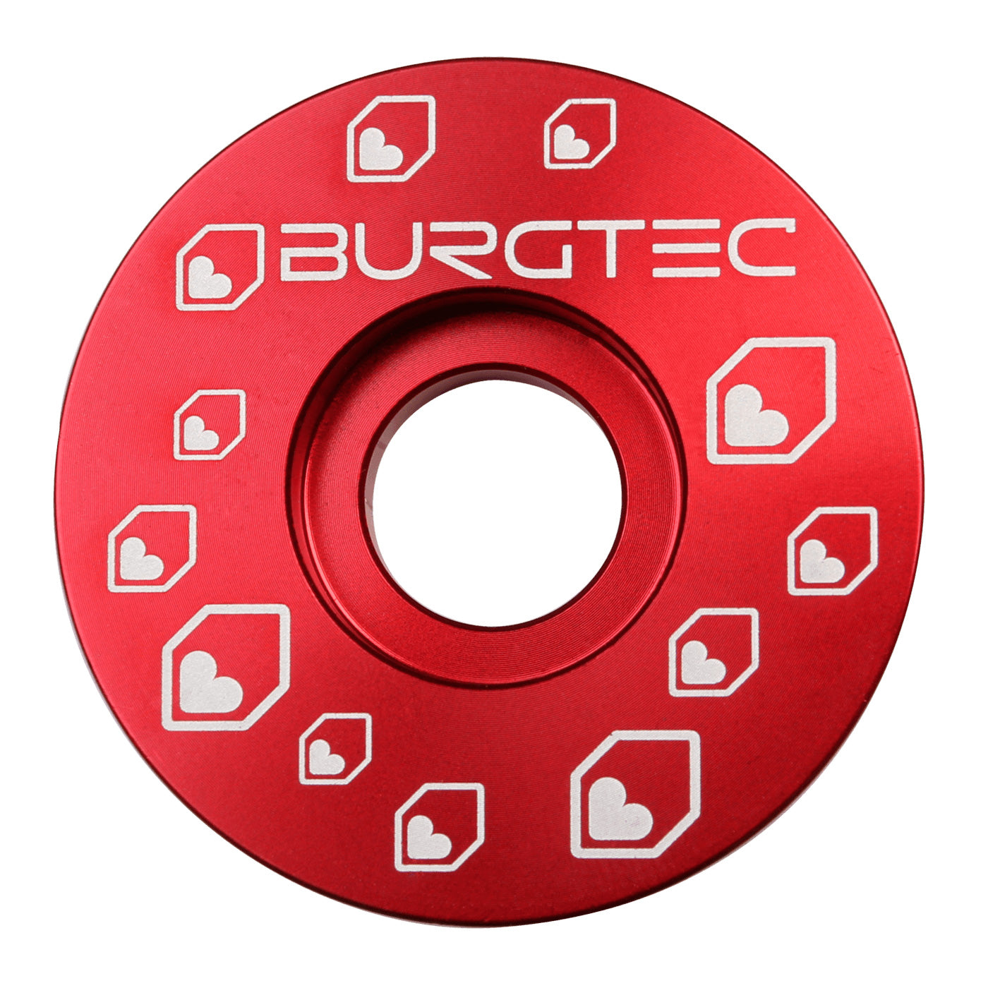 Burgtec Top Cap, Race Red-0