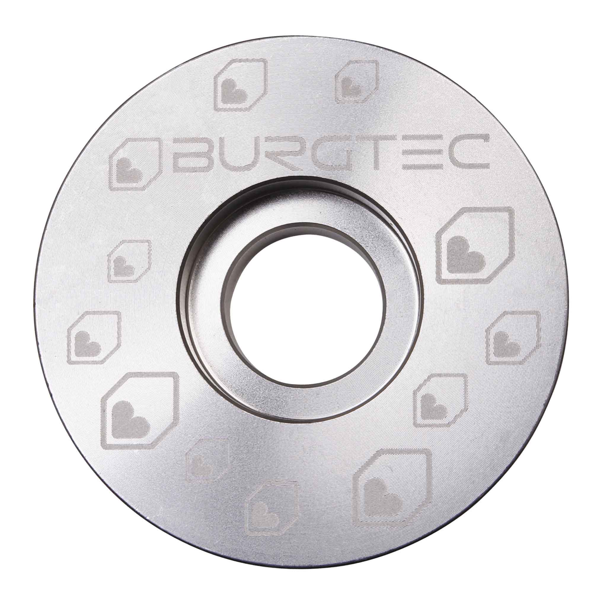 Burgtec Top Cap, Rodium Silver-0