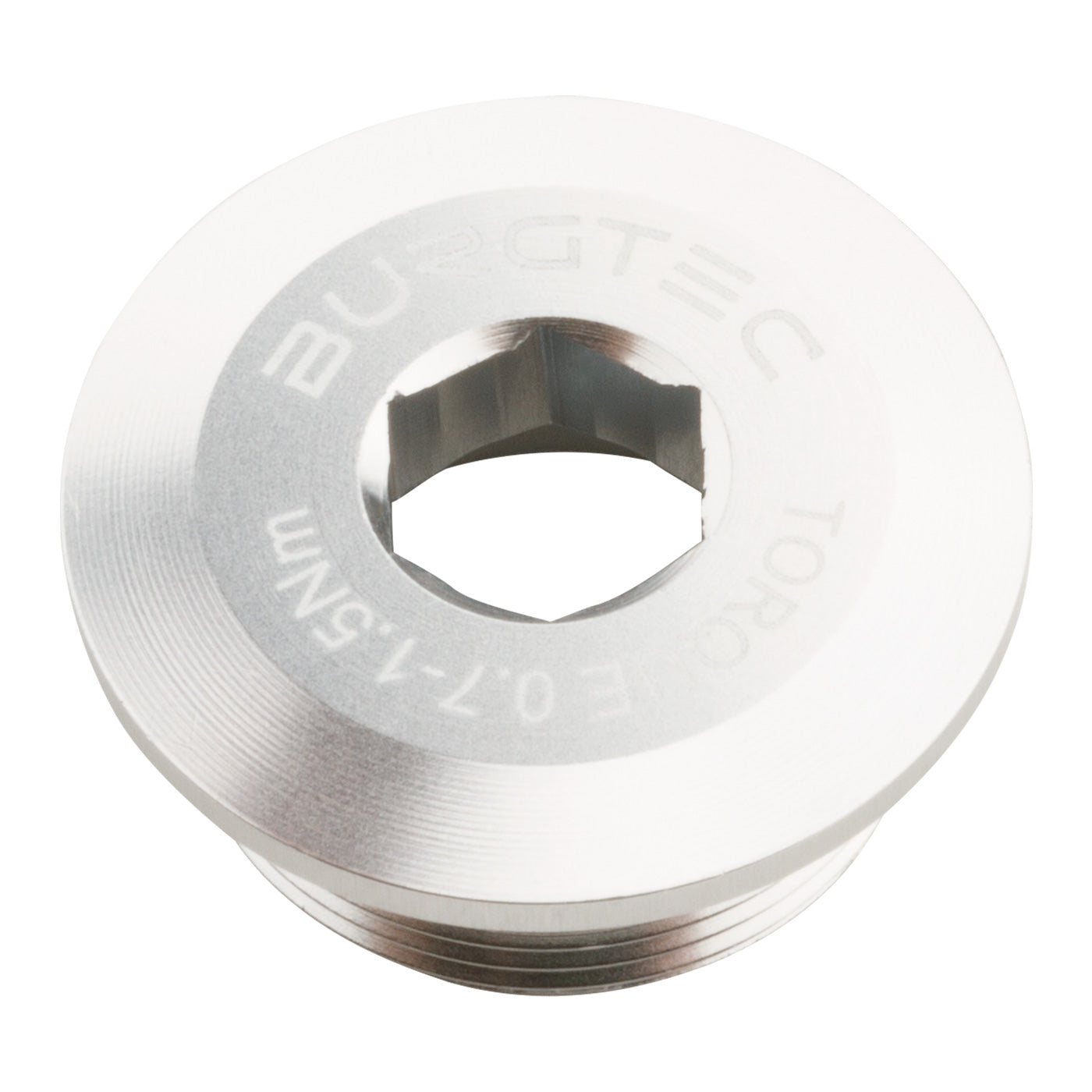 Burgtec Shimano Crank Bolt, Rhodium Silver-0