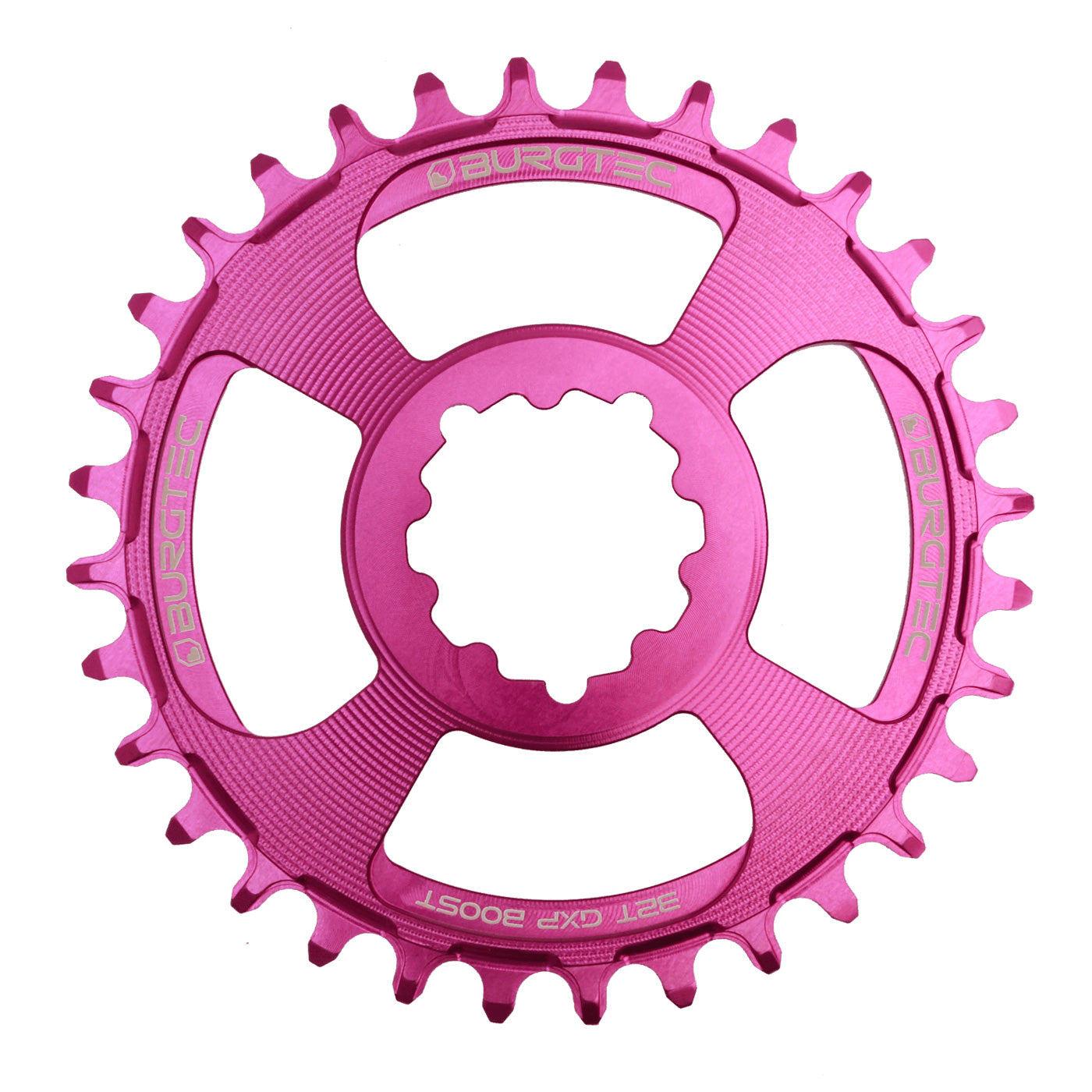 Burgtec GXP Boost 3mm Thick Thin Chainring, 32T, Purple Rain-0