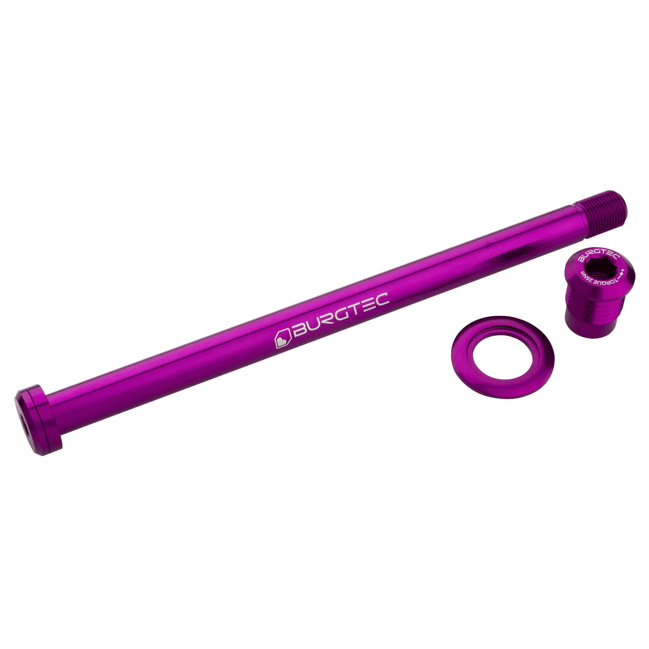 Burgtec Trek 184.5mm Rear Axle, Purple Rain-0