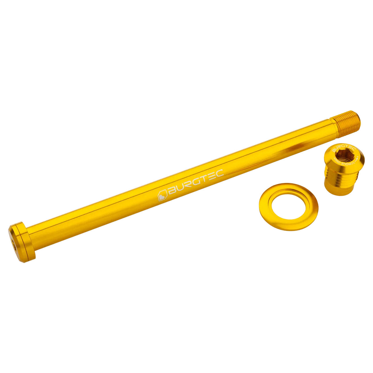Burgtec Trek 184.5mm Rear Axle, Burgtec Bullion Gold-0