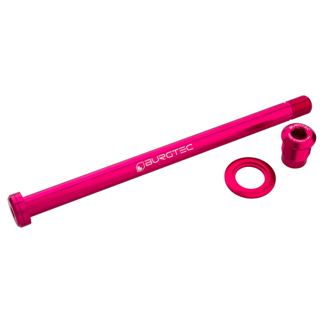 Burgtec Trek 184.5mm Rear Axle, Toxic Barbie Pink  NLS-0