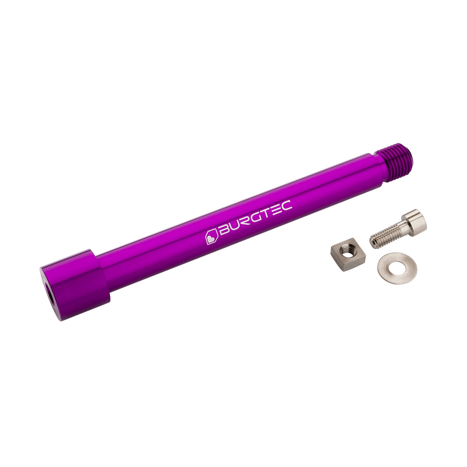 Burgtec Fox Fork 2021+ Axle, 15x110mm, Purple Rain-0