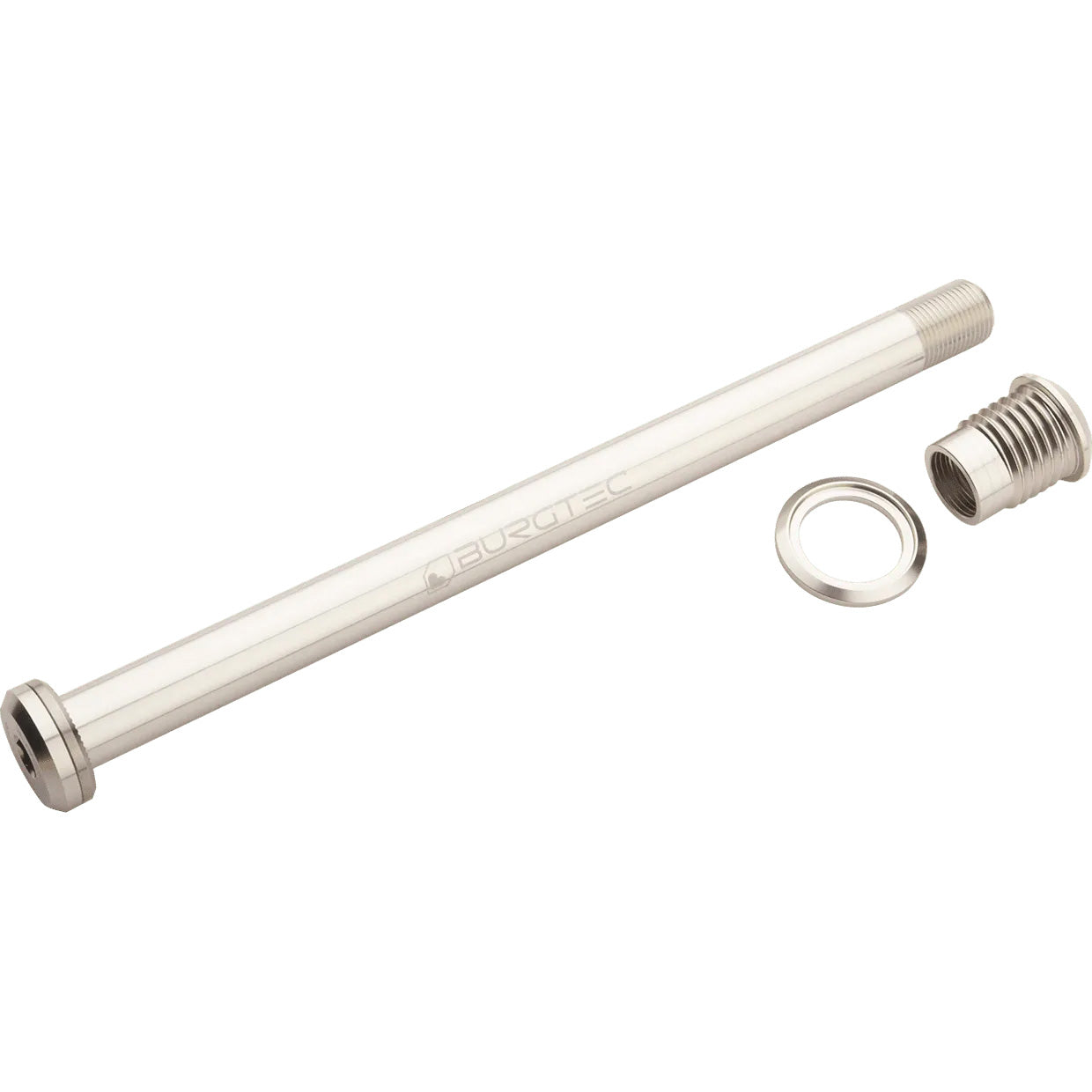 Burgtec Santa Cruz Rear Axle, 12x173.7mm, Rhodium Silver-0