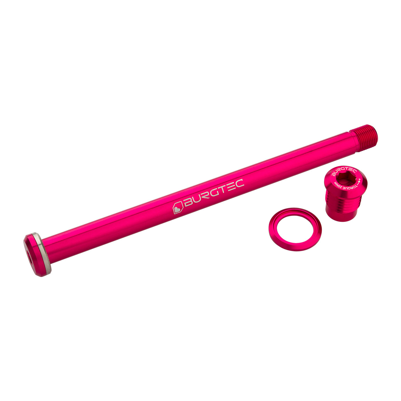 Burgtec Yeti Boost Rear Axle, 12x174mm, Toxic Barbie Pink-0