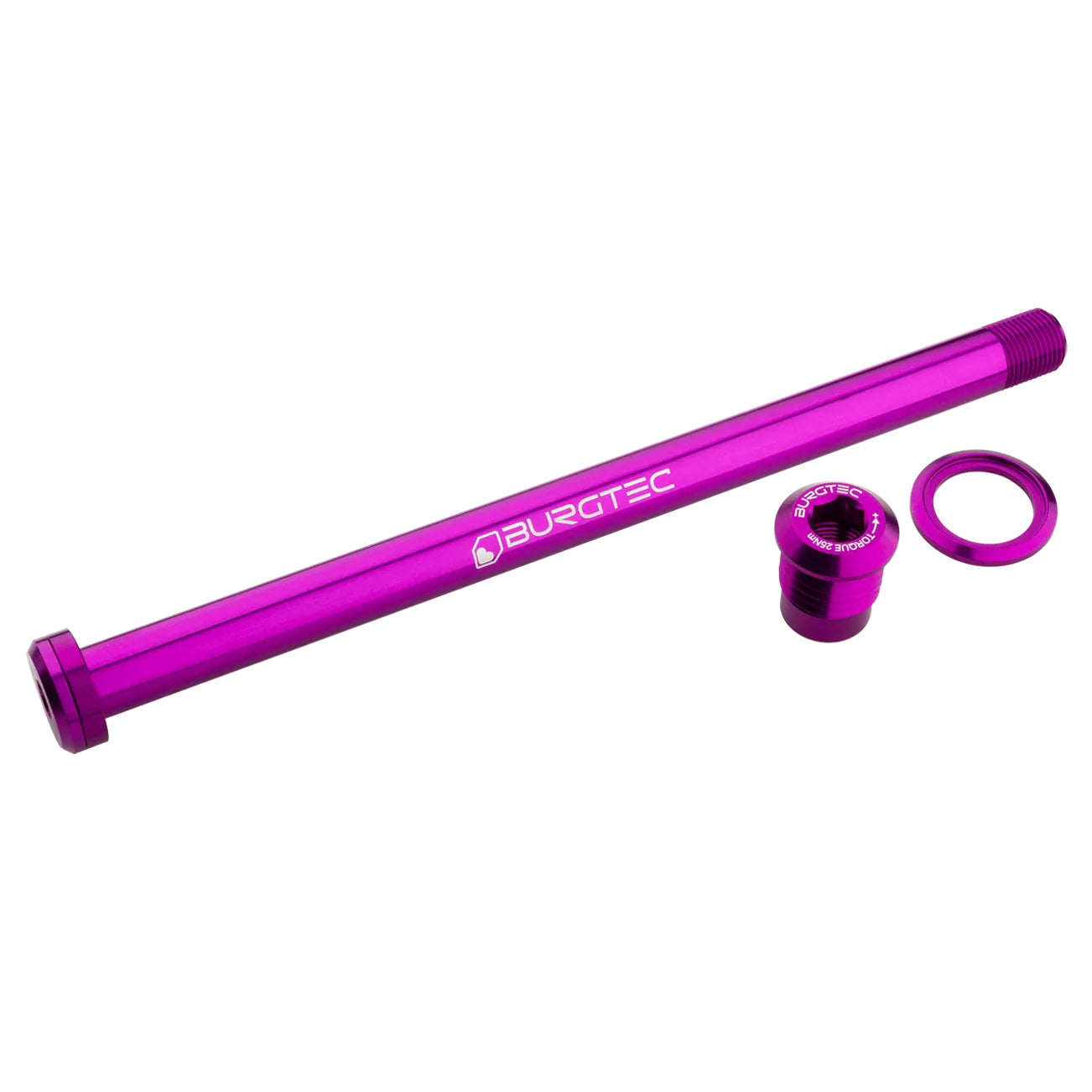 Burgtec 180mm x 12mm 1.00mm Pitch Rear Axle, Purple Rain-0