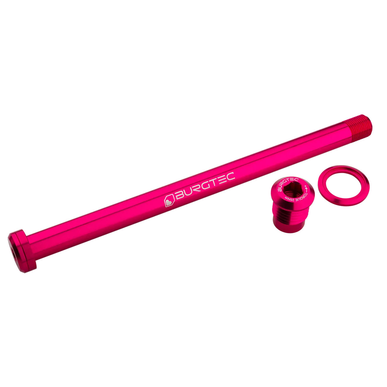 Burgtec 180mm x 12mm 1.00mm Pitch Rear Axle, Toxic Barbie-0