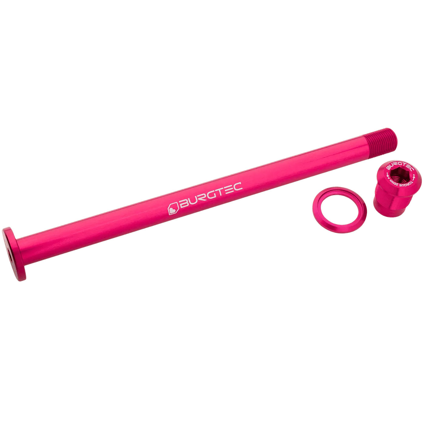 Burgtec Evil 183.5mm UDH Rear Axle, Toxic Barbie Pink-0