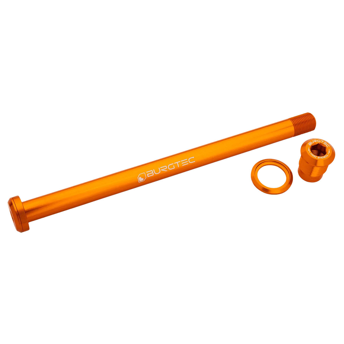 Burgtec Pivot 185.3mm UDH Rear Axle, Iron Bro Orange-0