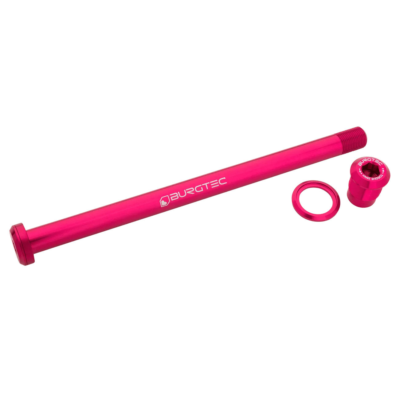 Burgtec Pivot 185.3mm UDH Rear Axle, Toxic Barbie Pink-0