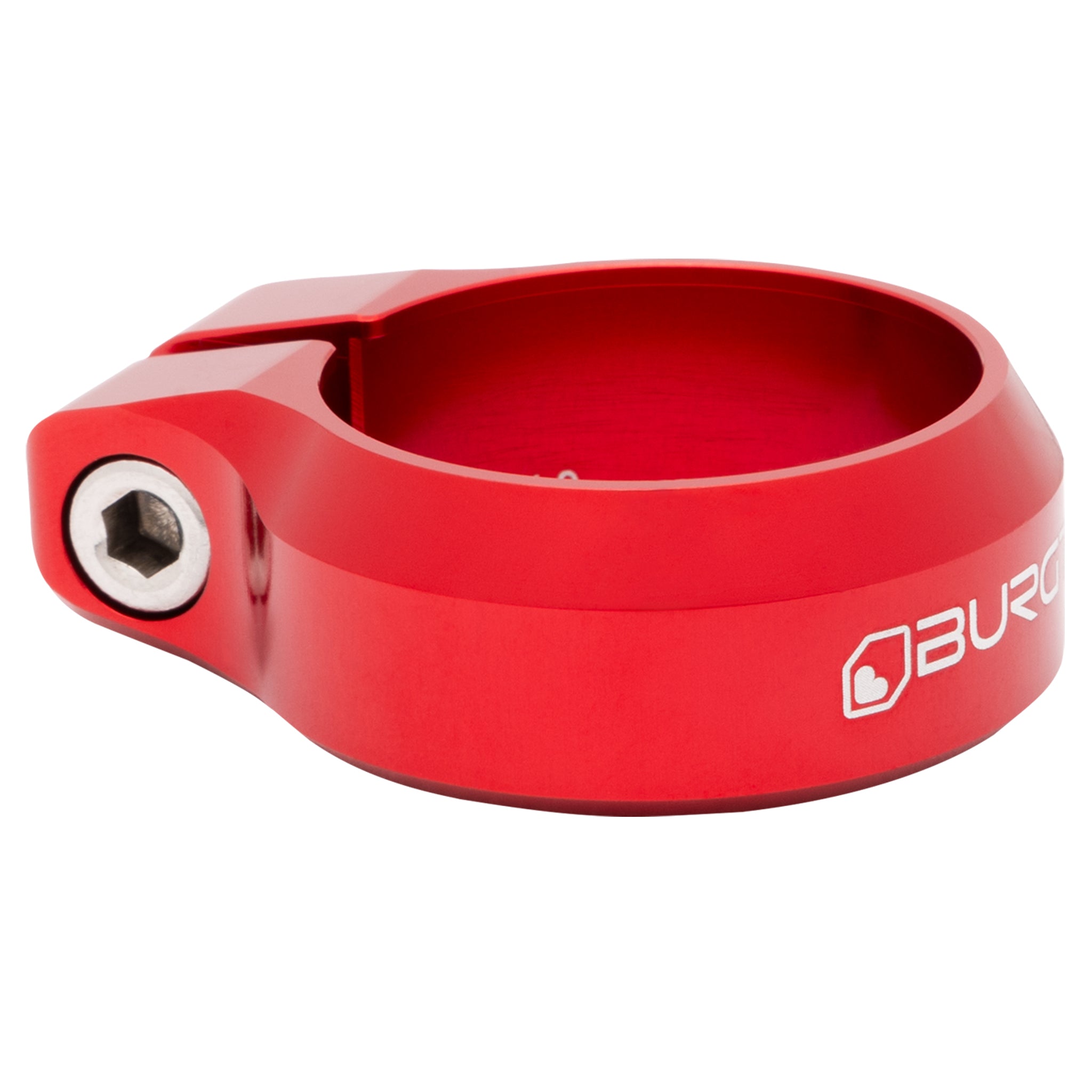 Burgtec Seat Clamp, 34.9mm, Race Red-0