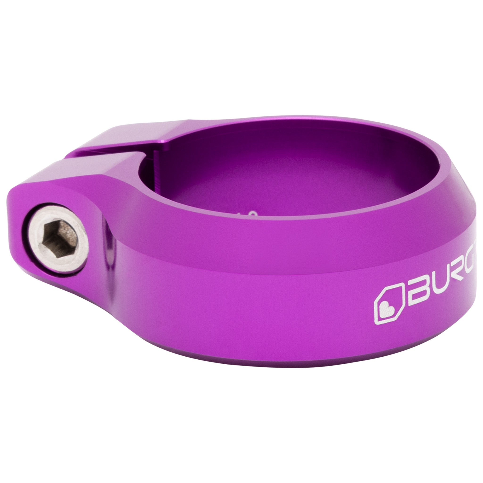Burgtec Seat Clamp, 34.9mm, Purple Rain-0