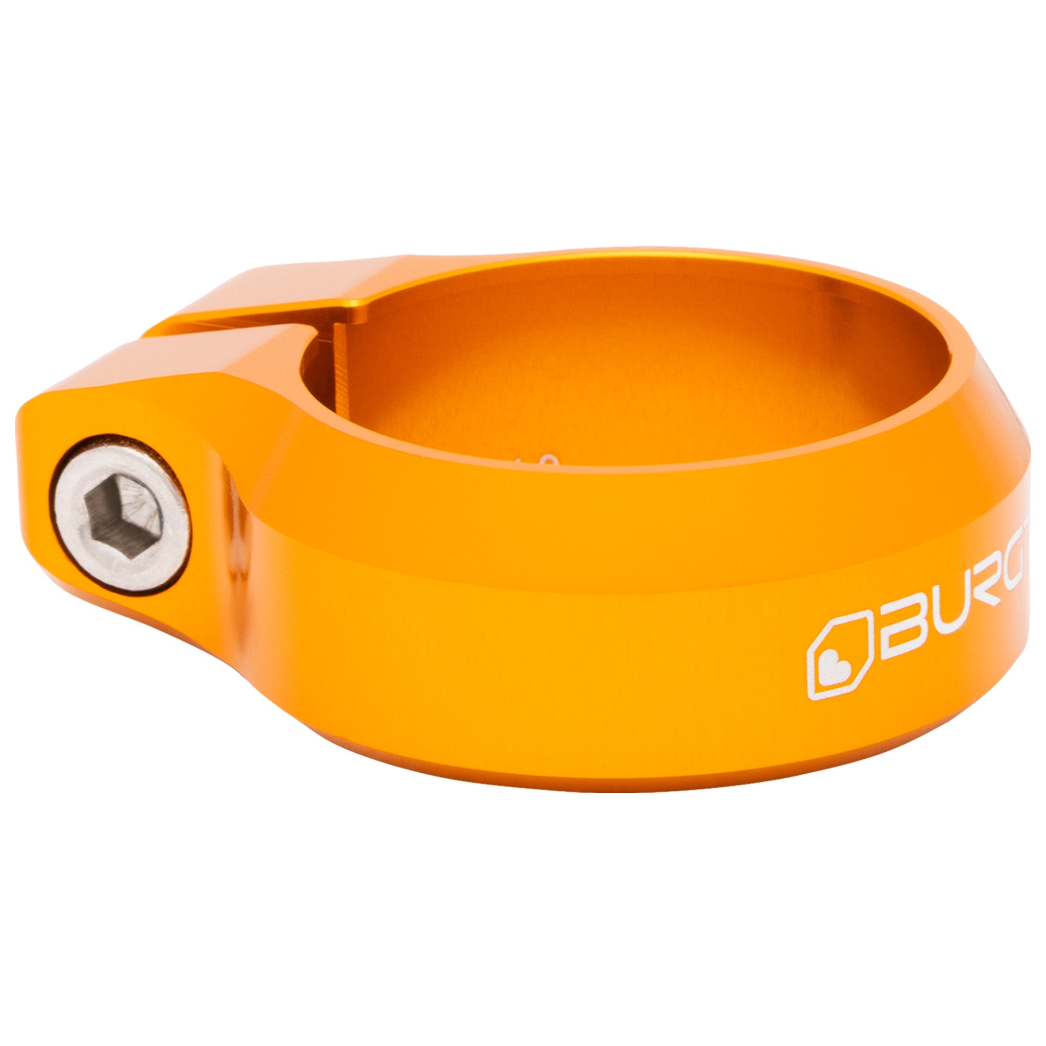 Burgtec Seat Clamp, 34.9mm, Iron Bro Orange-0