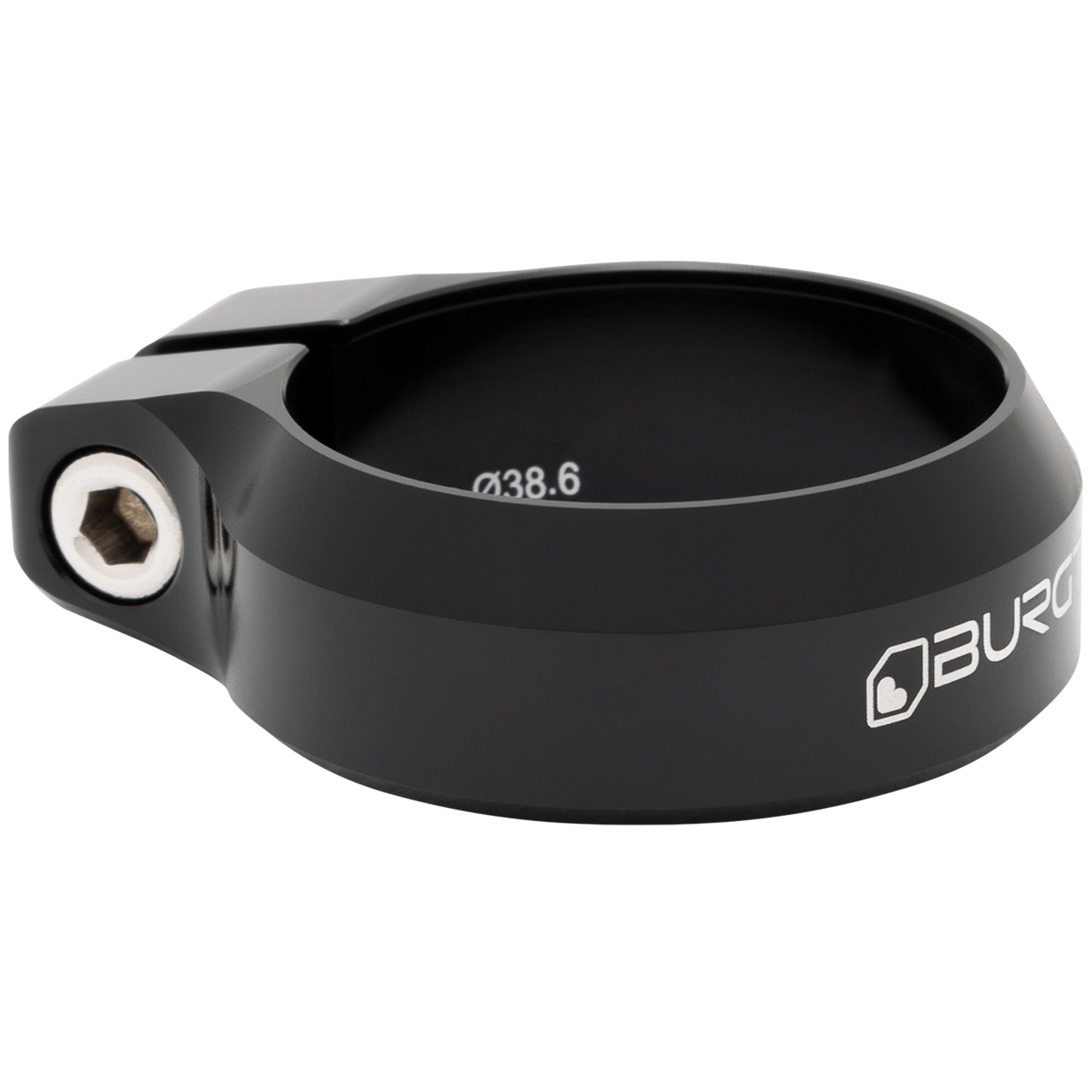 Burgtec Seat Clamp, 38.6mm, Burgtec Black-0