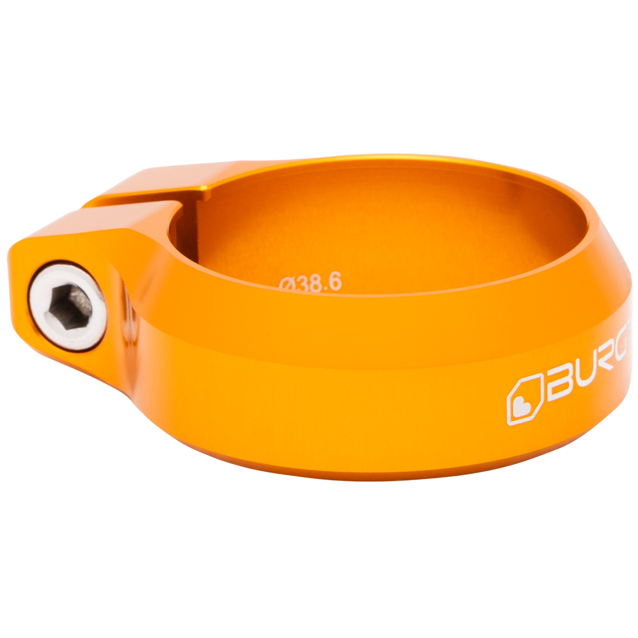 Burgtec Seat Clamp, 38.6mm, Iron Bro Orange-0