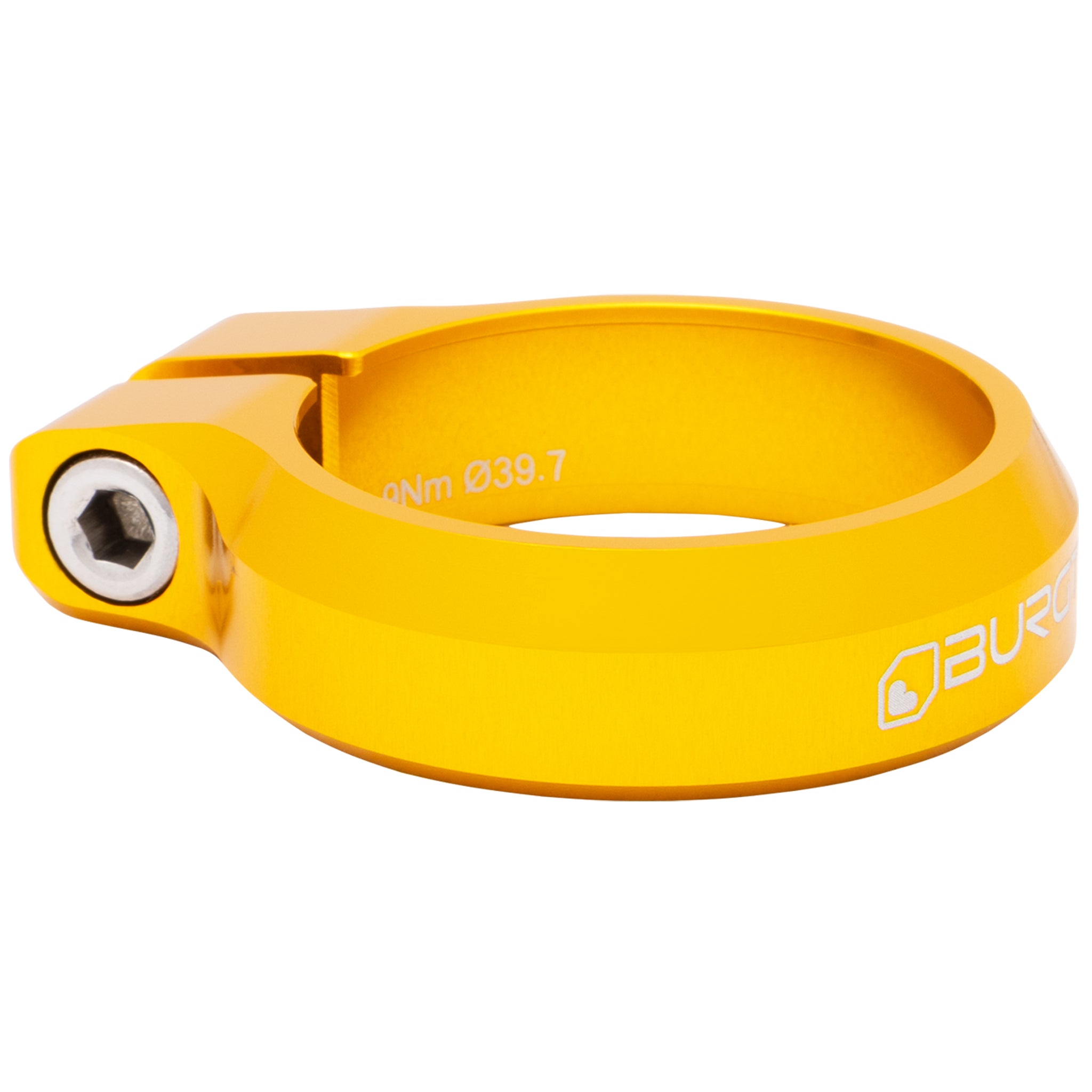 Burgtec Seat Clamp, 39.7mm, Burgtec Bullion Gold-0