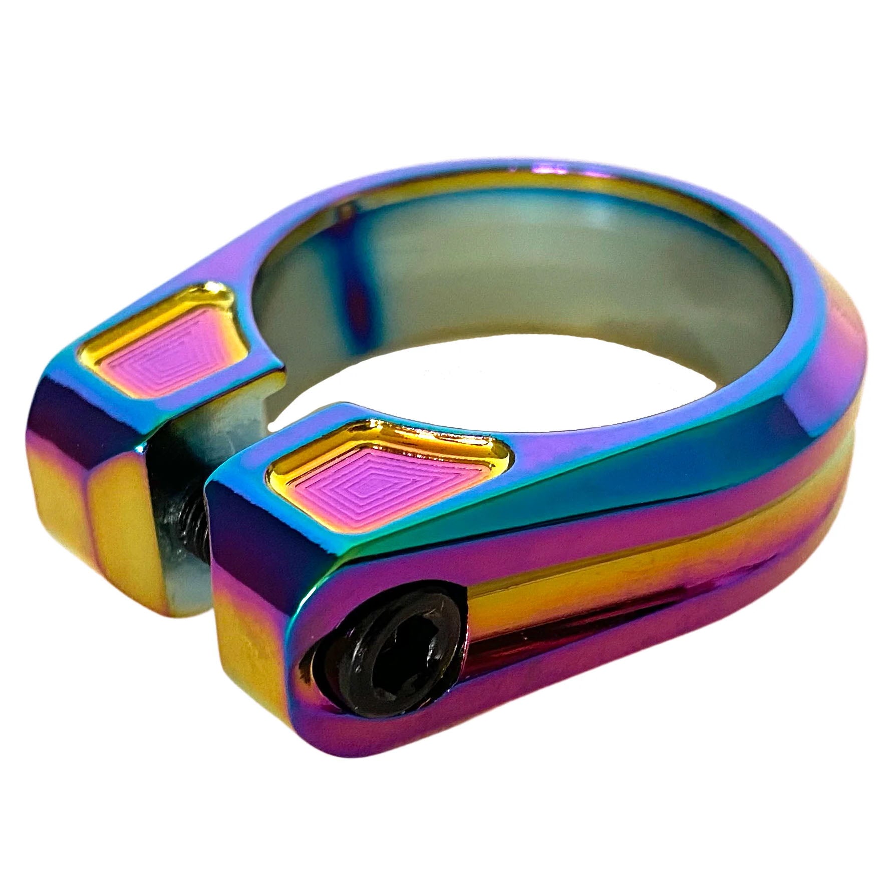 Canfield Seatpost Clamp, 34.9mm, Oil Slick-1