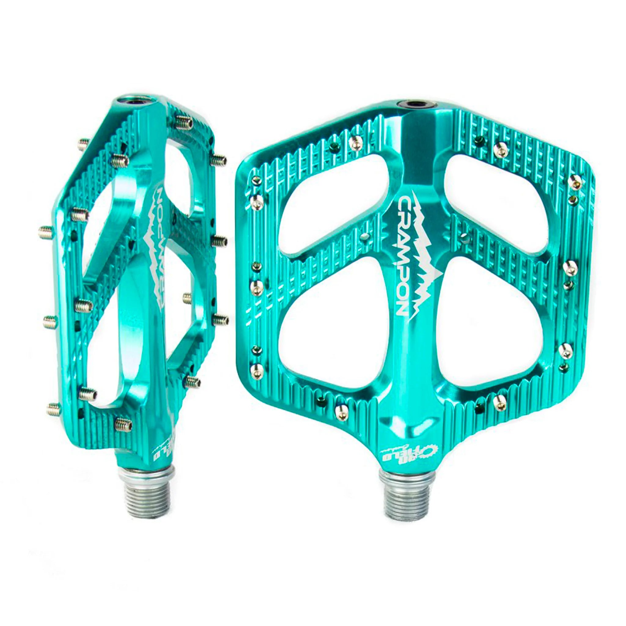 Canfield Crampon Mountain Pedals, Turquoise-0