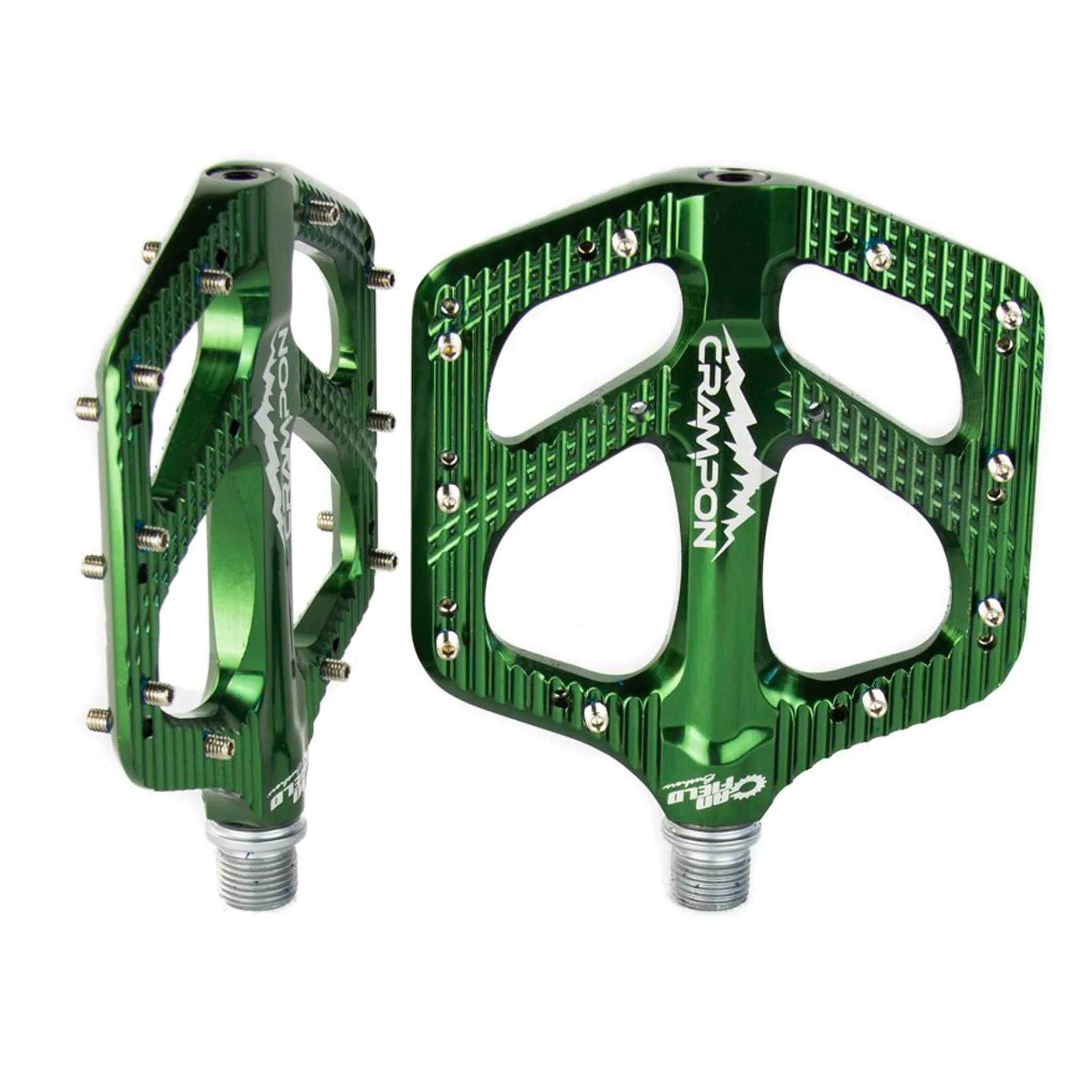 Canfield Crampon Mountain Pedals, PNW Green-0