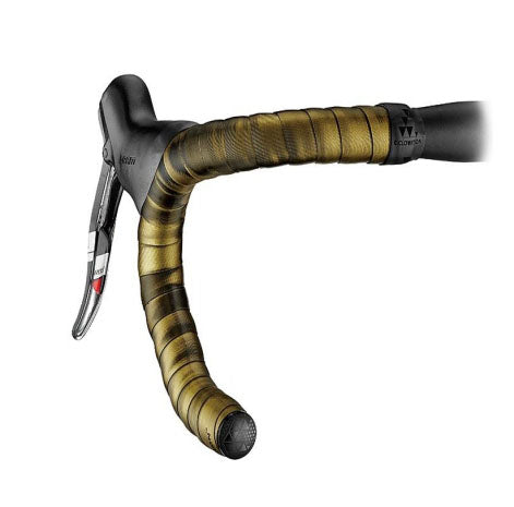 Ciclovation Halo Touch Handlebar Tape, Gold Mine w/Blk Plugs-0