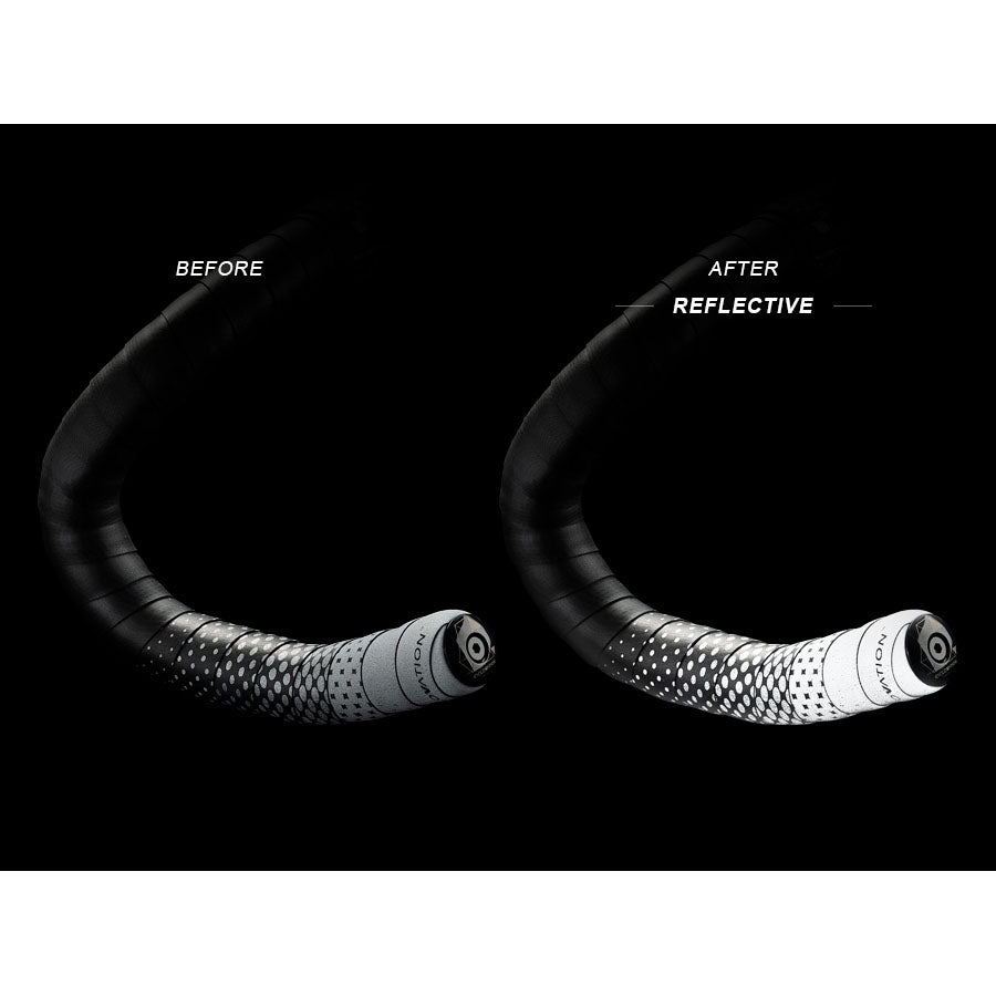 Ciclovation Leather Touch Handlebar Tape, Fusion Dot Refl w/Blk-2