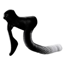 Ciclovation Leather Touch Handlebar Tape, Fusion Dot Blk/White-0