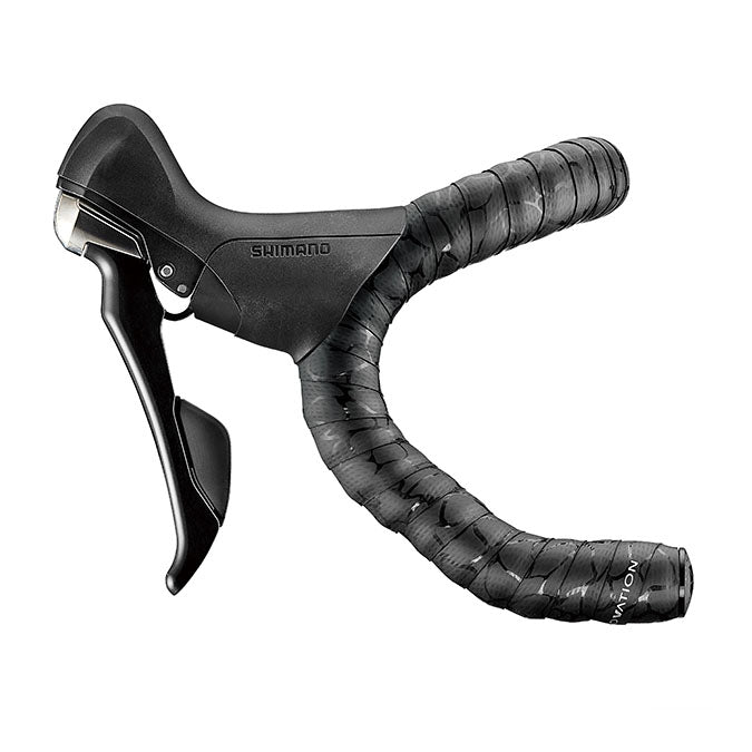 Ciclovation Leather Touch Handlebar Tape, Magma Blk/Ash-0