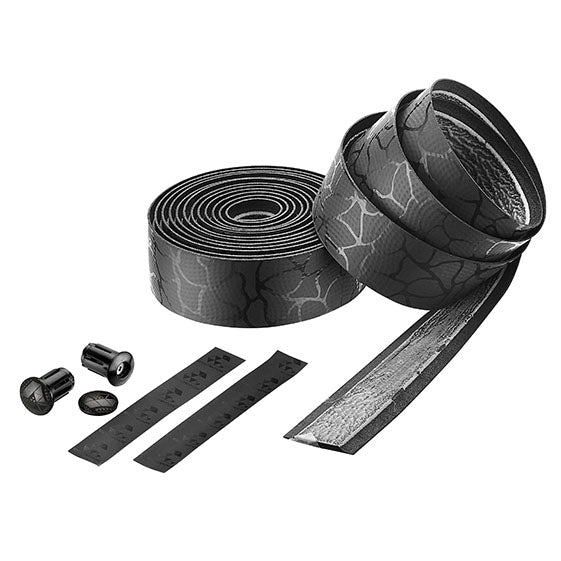 Ciclovation Leather Touch Handlebar Tape, Magma Blk/Ash-1