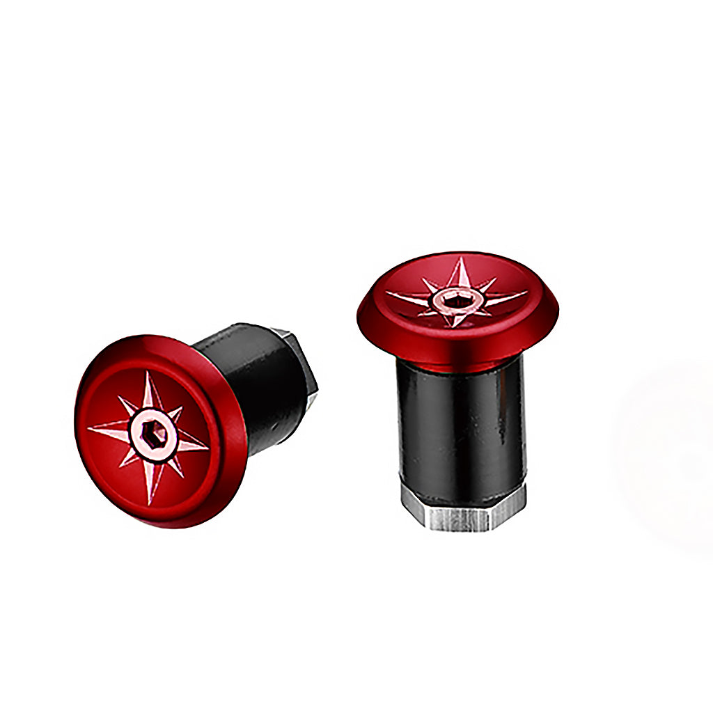 Ciclovation Vortex Lock-In Power Wave Road Bar End Plug Red-0