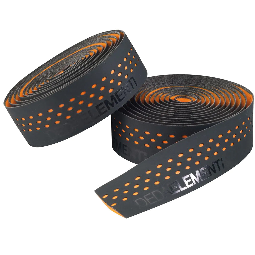Deda Elementi Presa Handlebar Tape, Black/Orange-0
