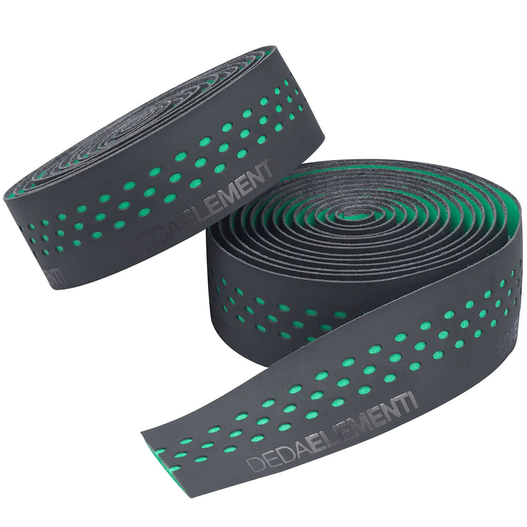 Deda Elementi Presa Handlebar Tape, Black/Green-0