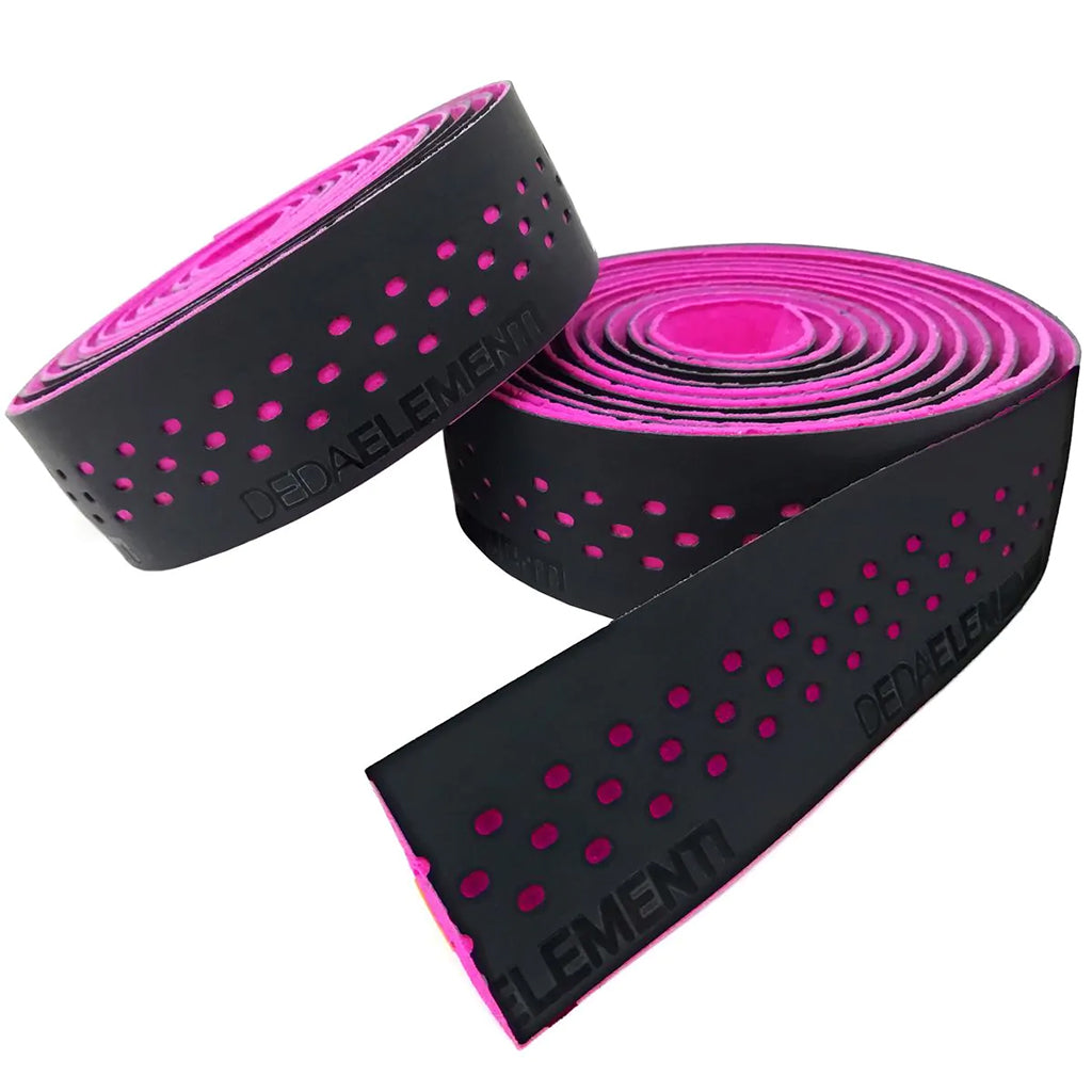 Deda Elementi Presa Handlebar Tape, Black/Fucsia-0