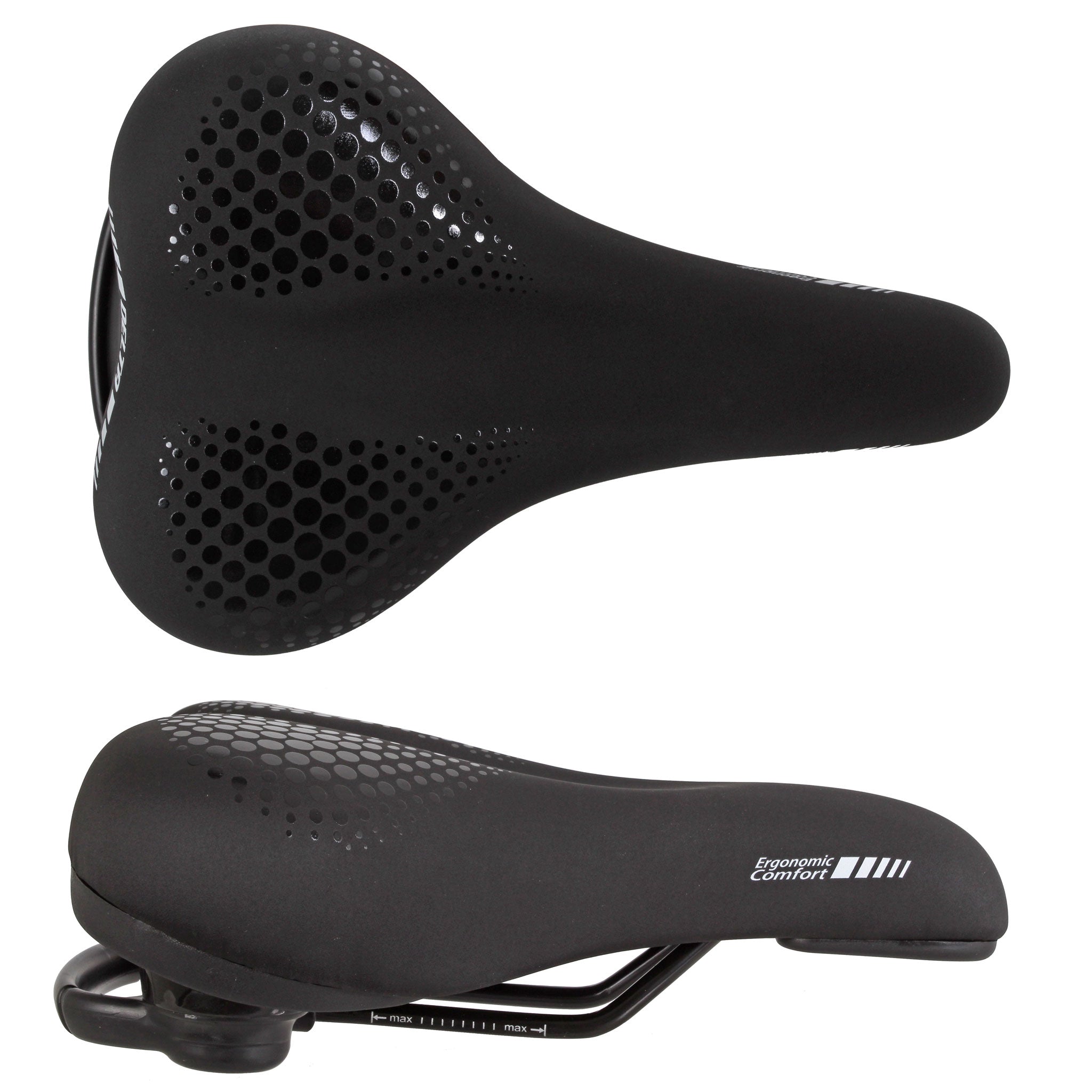 Delta Delta Comfort Saddle, 260x170, Black-0