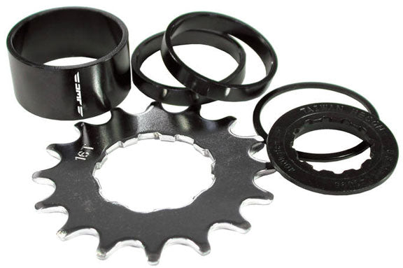 DMR Singlespeed Spacer Kit, 16t - Black-0