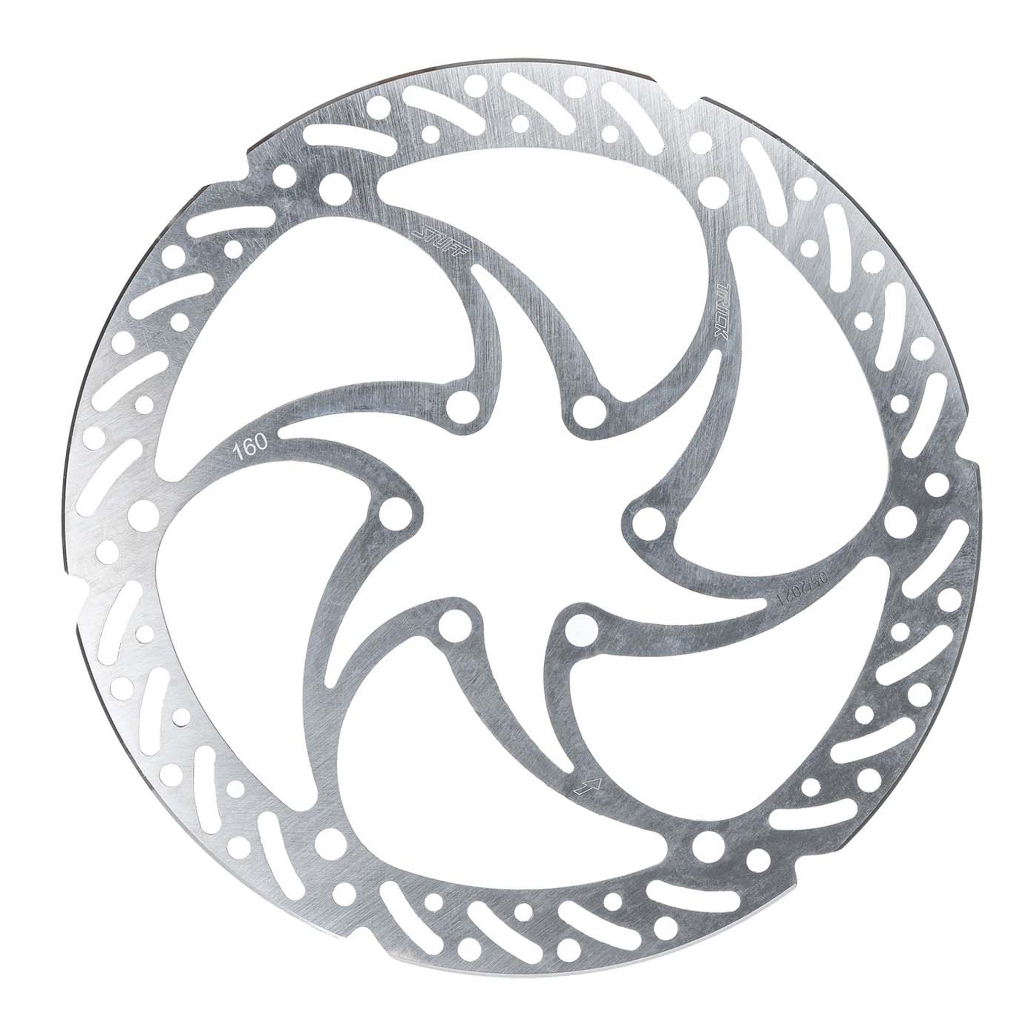 Trickstuff Heavy Duty 160mm Rotor, 6-Bolt, Silver  -0