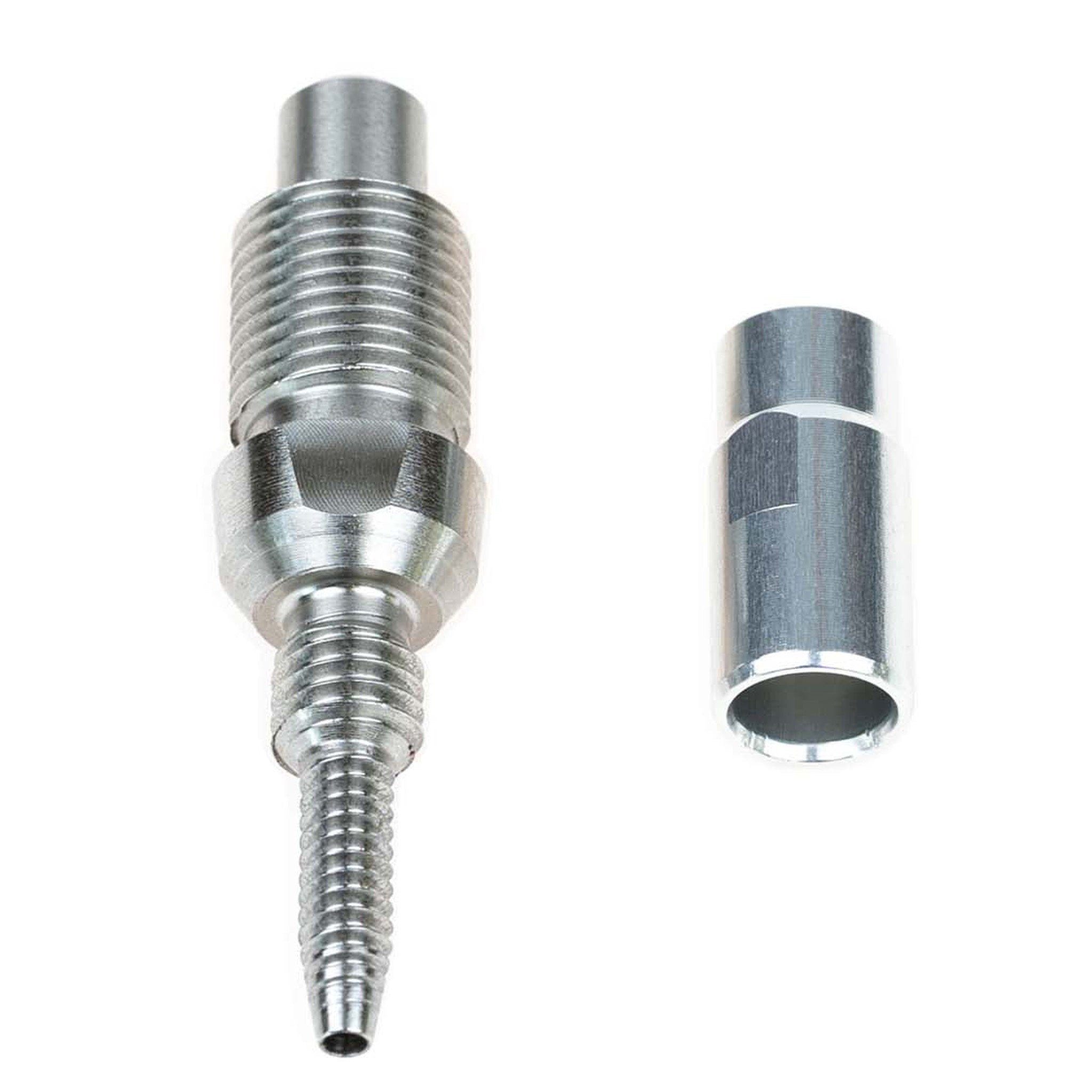 Trickstuff M8x0.75 Fitting For Beta Kevlar Hose, Silver, Each-0