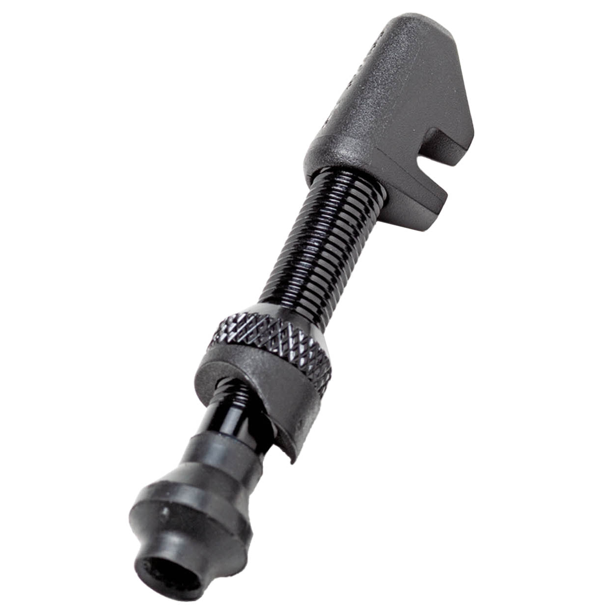 DT Swiss Alloy Tubeless Valve for Asym Rims, 32mm, Black, Each-0