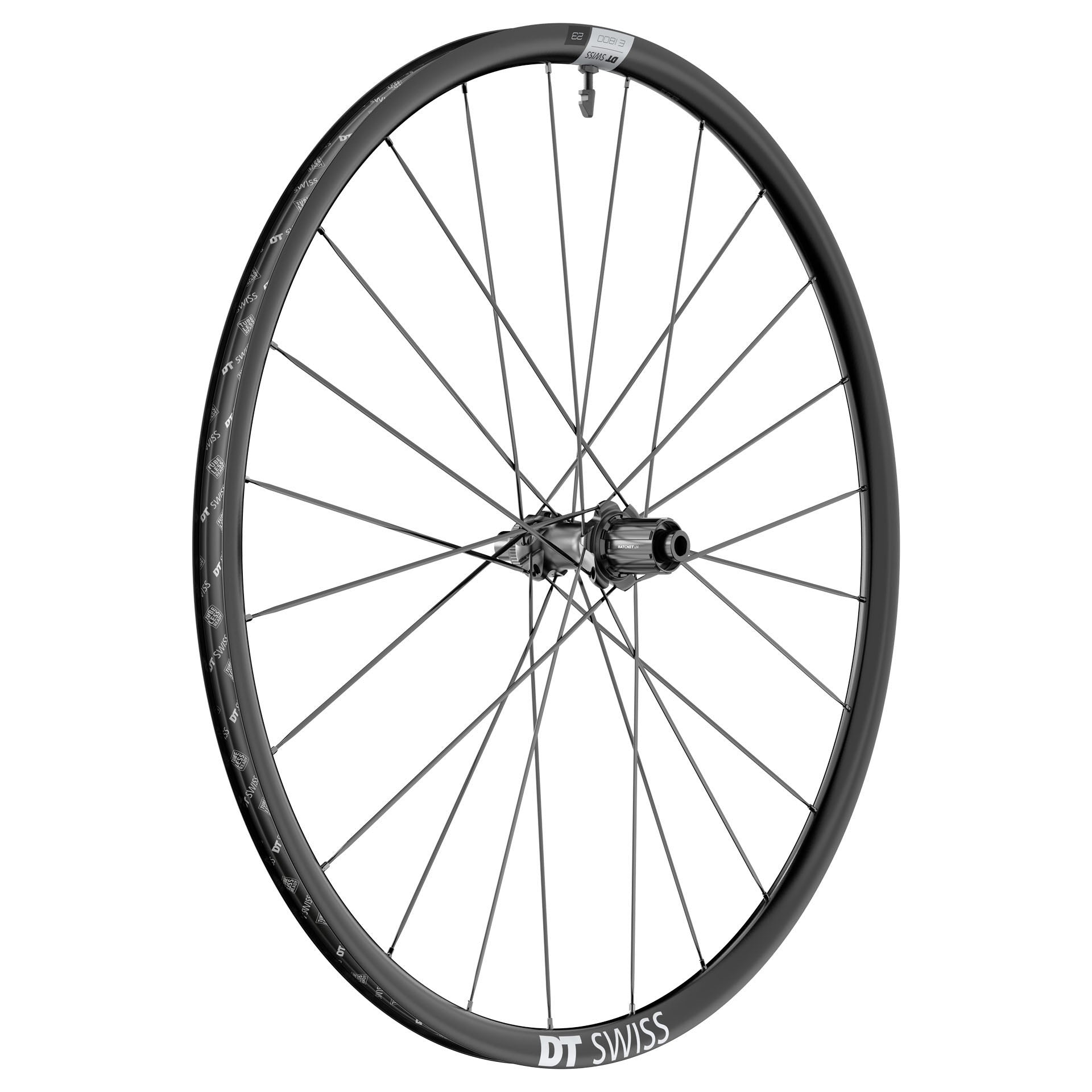 DT Swiss E 1800 Spline 23 Disc Rear Wheel, 700c, 12x142,HG11 Rd-0