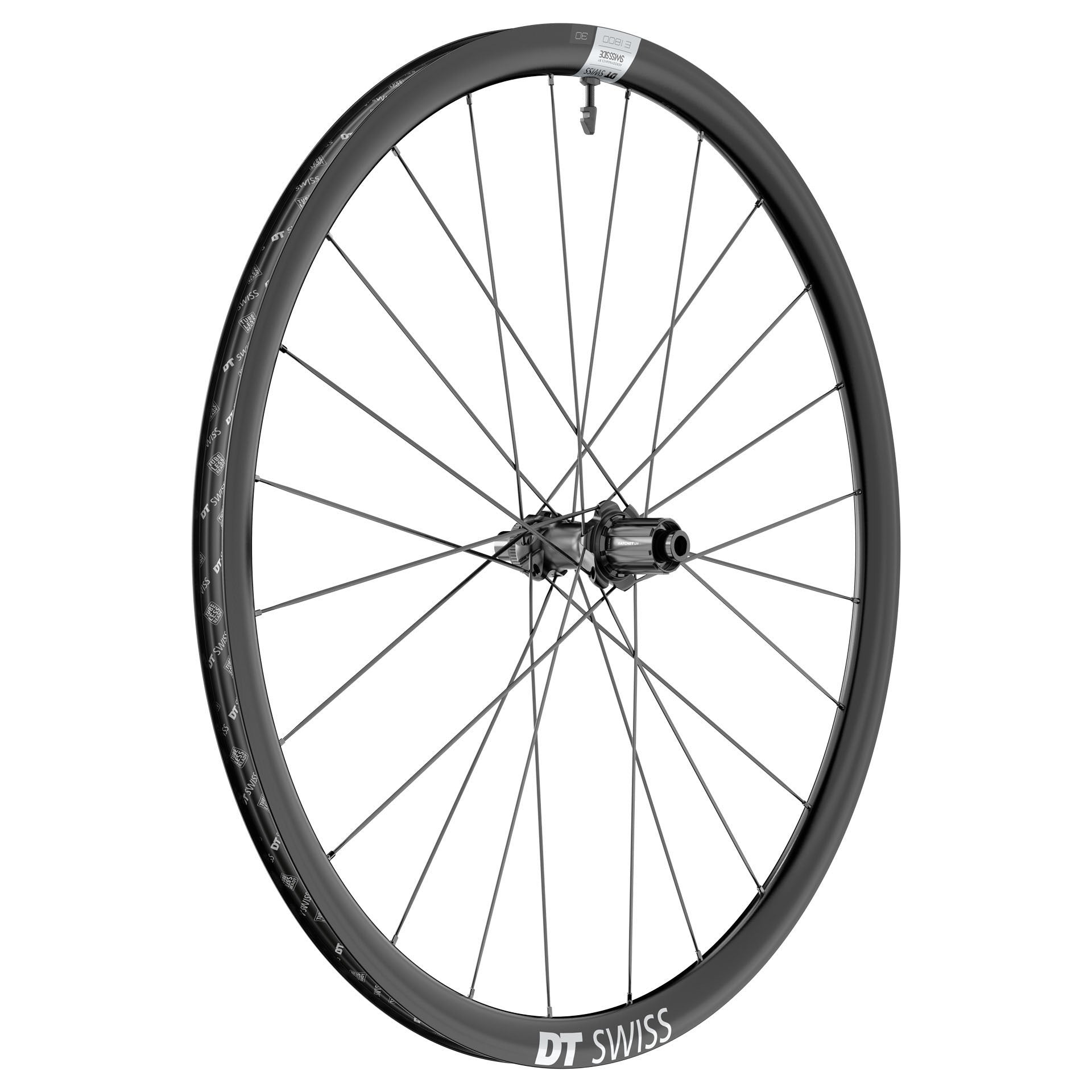 DT Swiss E 1800 Spline 30 Disc Rear Wheel, 700c, 12x142,HG11 Rd-0