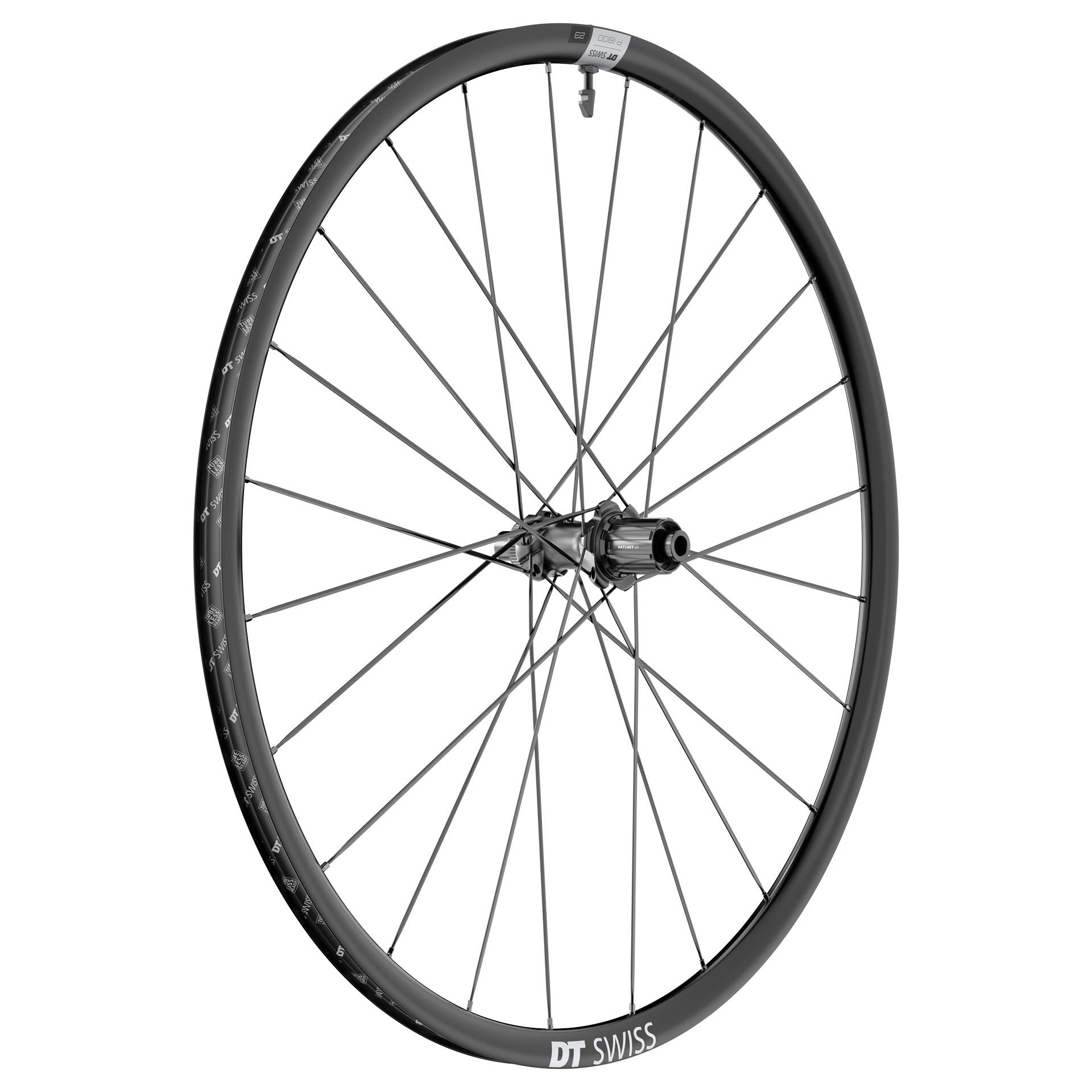 DT Swiss P 1800 Spline Disc Rear Wheel, 700c, 12x142, HG11 Rd-0