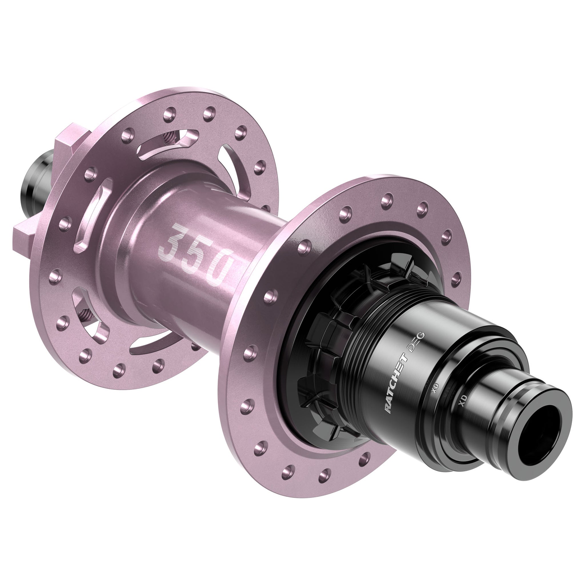 DT Swiss 350 DEG 6B-Disc Rear Hub, 32h, 12x148, XD, Pink Ltd Ed-0