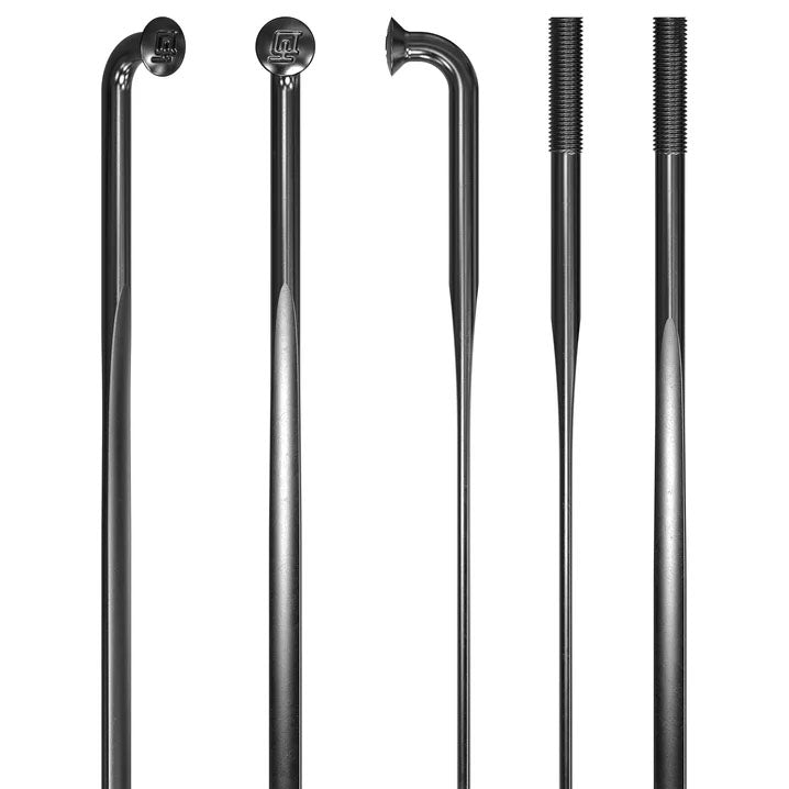 DT Swiss Aerolite Bladed Spoke, Black, 296mm, 20/Count  NLS-0