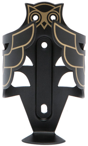 Portland Design Works The Owl Cage Bottle Cage, Black/Gold-0