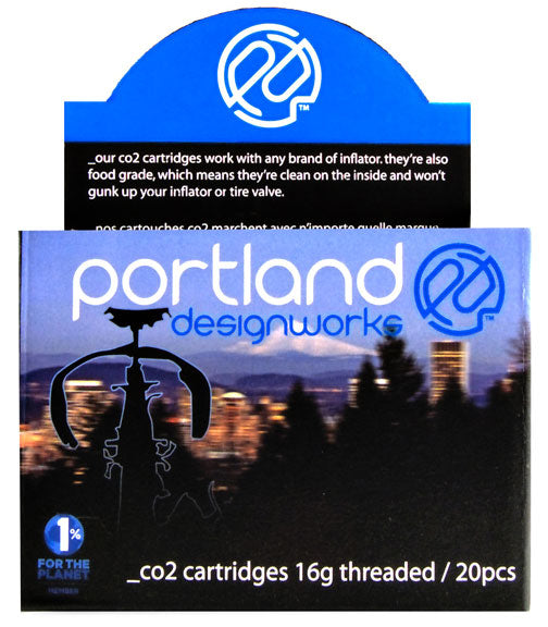 Portland Design Works CO2 Cartridge, 16g Threaded, 20/Box-0