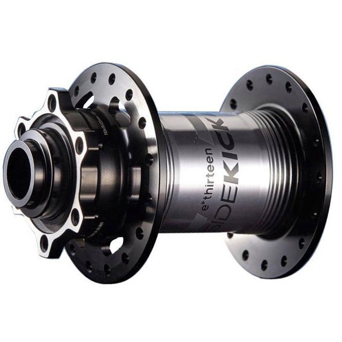E*thirteen Sidekick Front Hub, 32h, 15/20x110 Boost, Black/Silv-0
