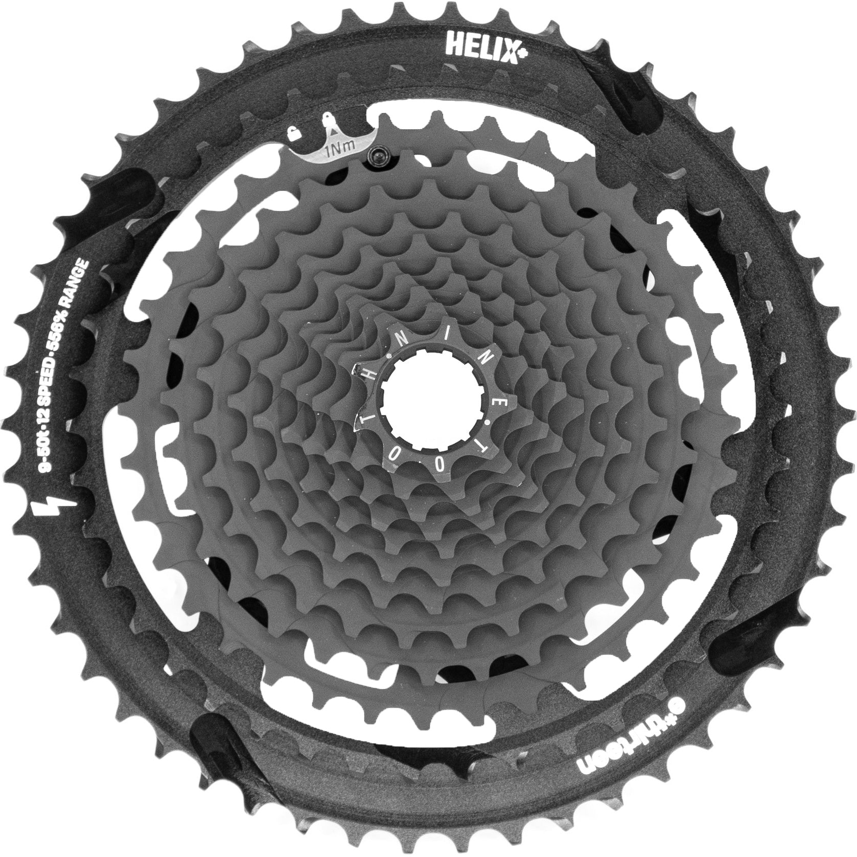 E*thirteen Helix Plus 12sp Cassette, 9-50t - Black  NLA-0